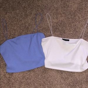 Forever 21 ribbed cropped tops